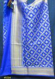 Banarsi Silk Gold Zari Detail Dupatta Chunni Stole #8601